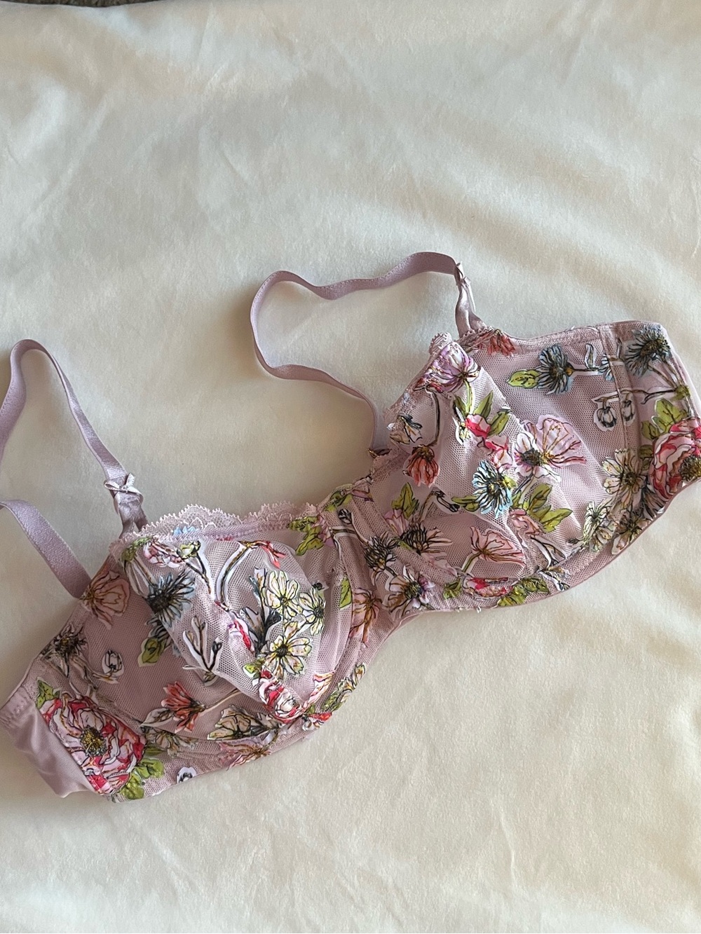 Victoria Secret floral unlined bra